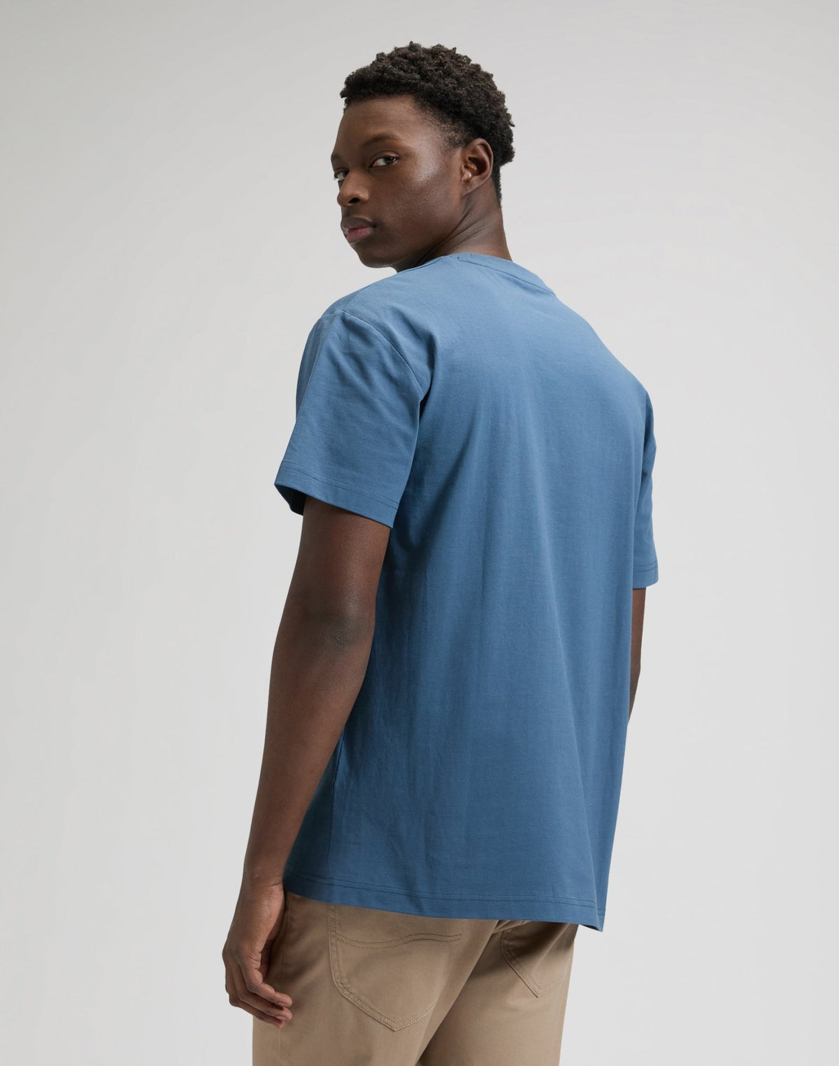 Ss Small Logo Tee in Academy Blue - LEE Schweiz