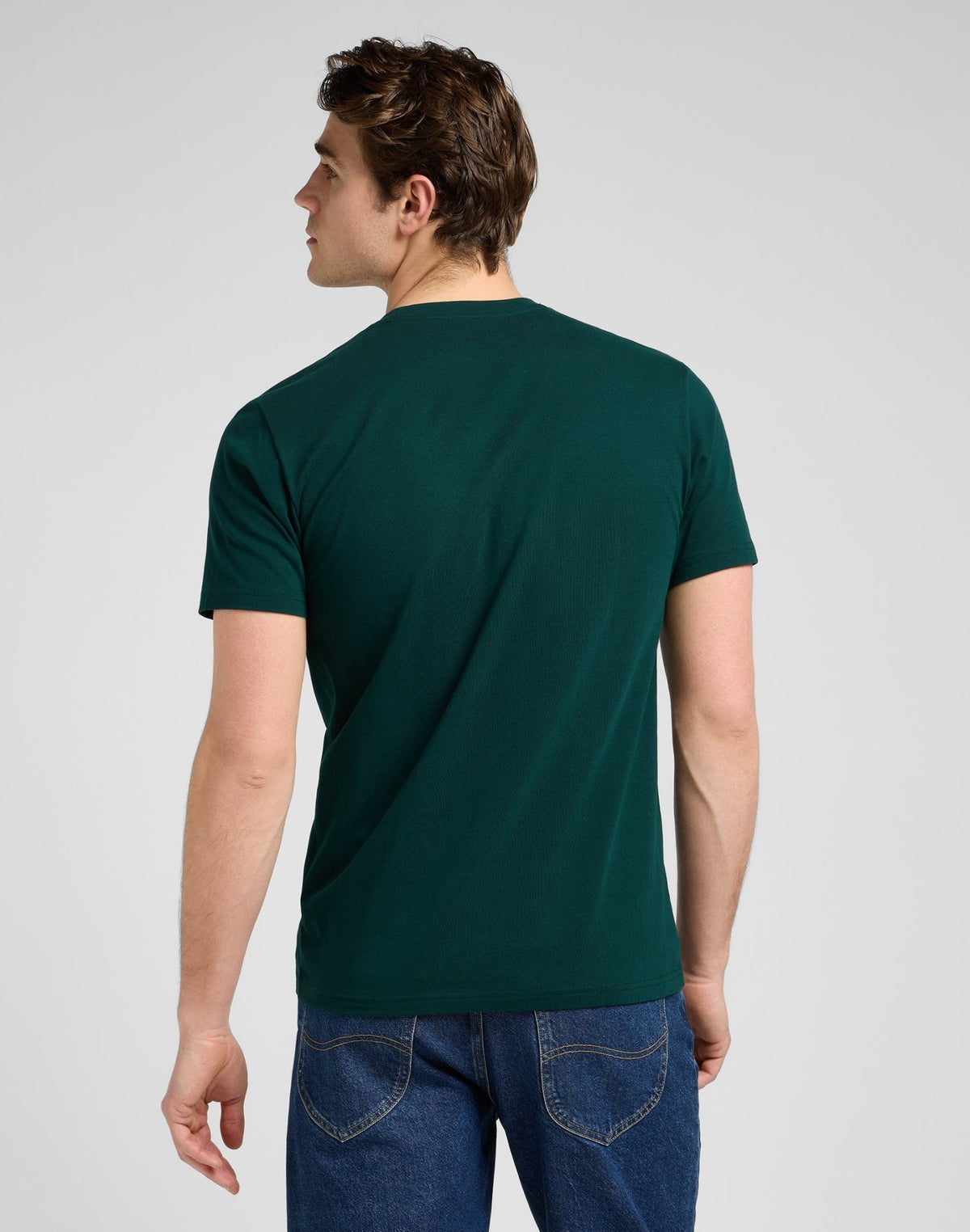 Ss Small Logo Tee in Jade Forest - LEE Schweiz
