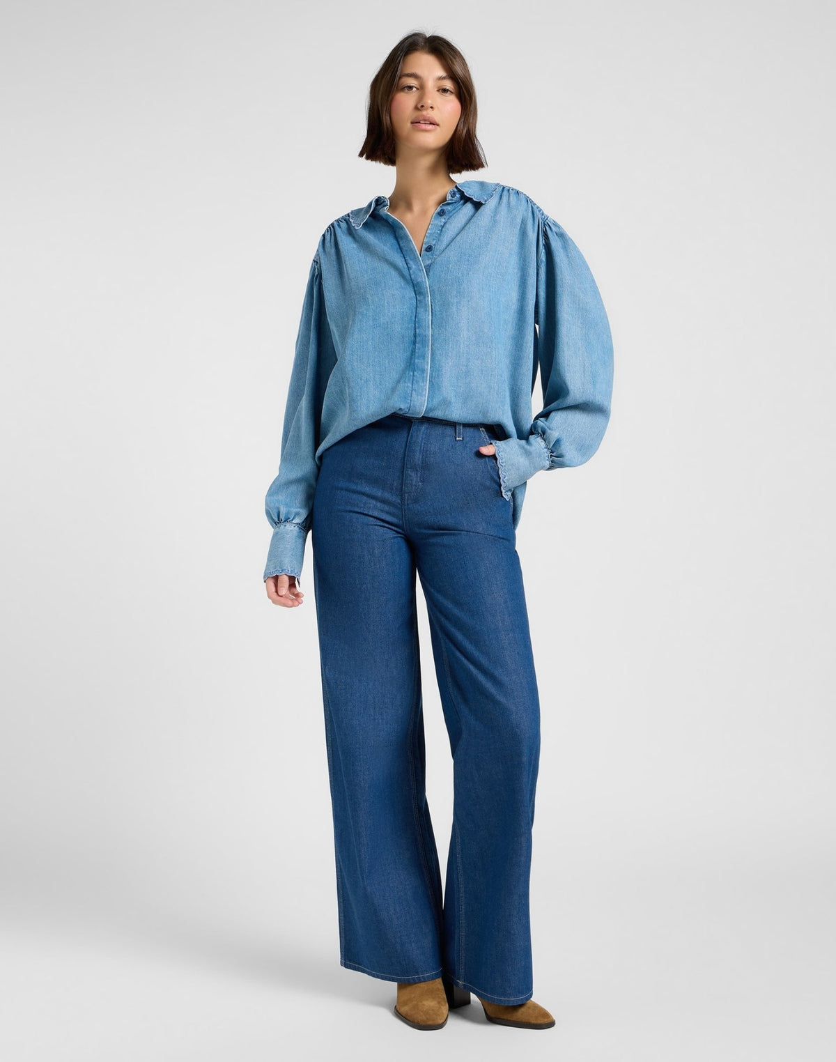 Statement Collar Shirt in Indigo Rum - LEE Schweiz