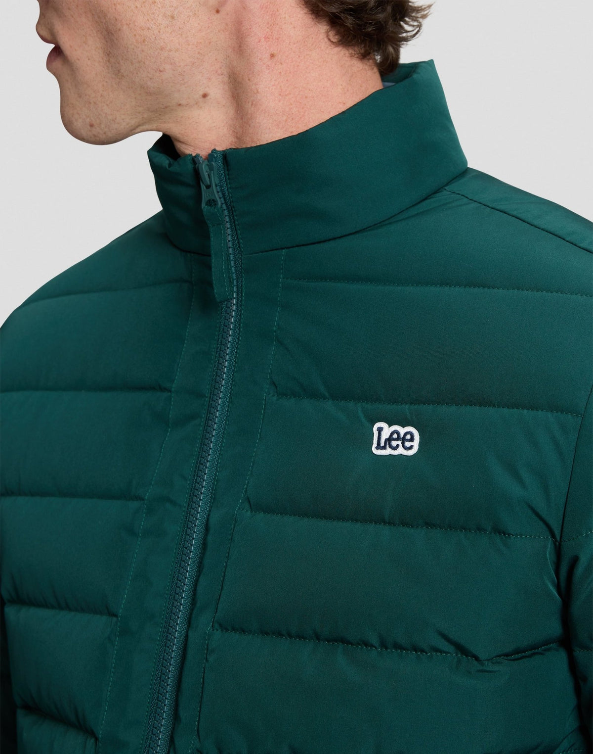 Steppjacke Stand Collar Puffer in Ponderosa Pine - LEE Schweiz