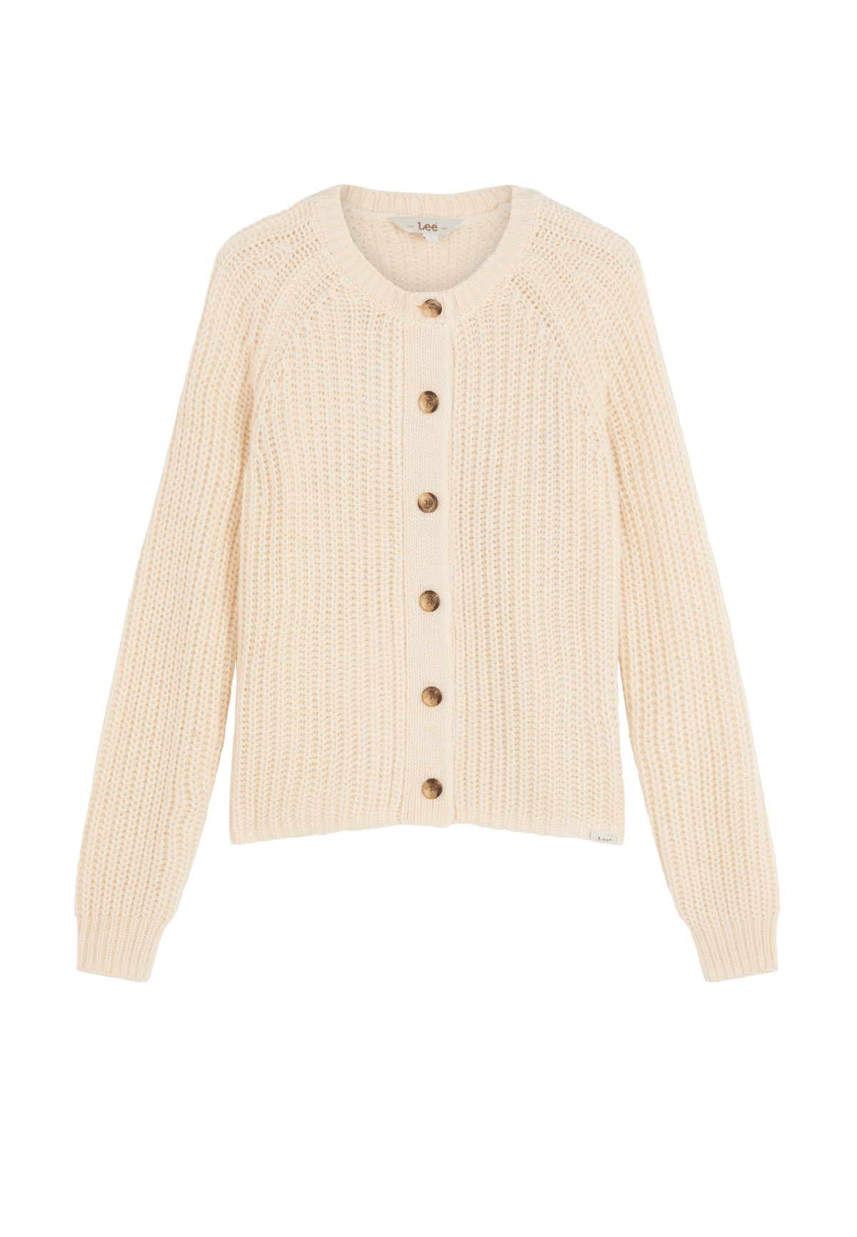 Strickjacke Chunky in Ecru - LEE Schweiz