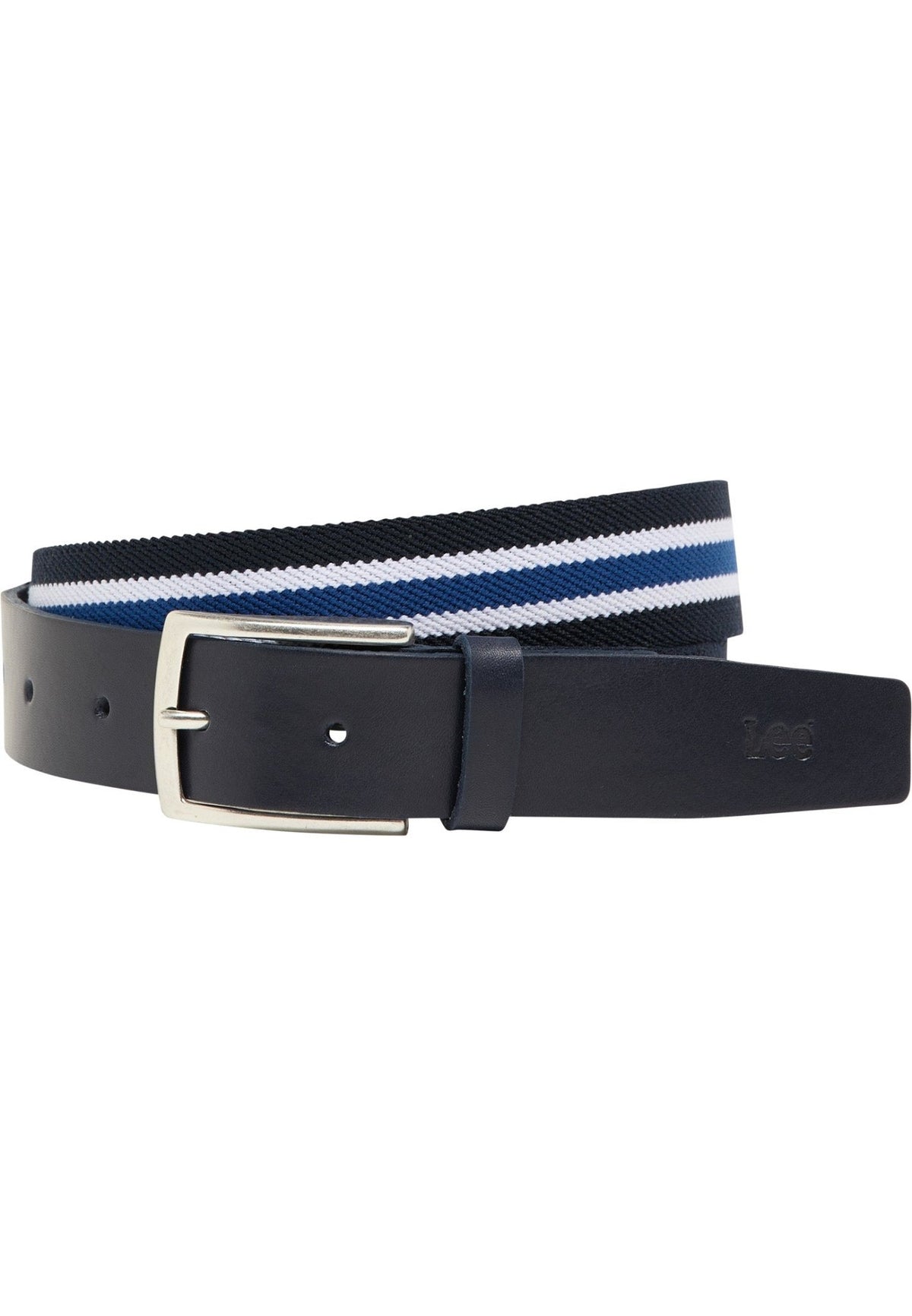 Striped Webbing Belt in Sky Captain - LEE Schweiz