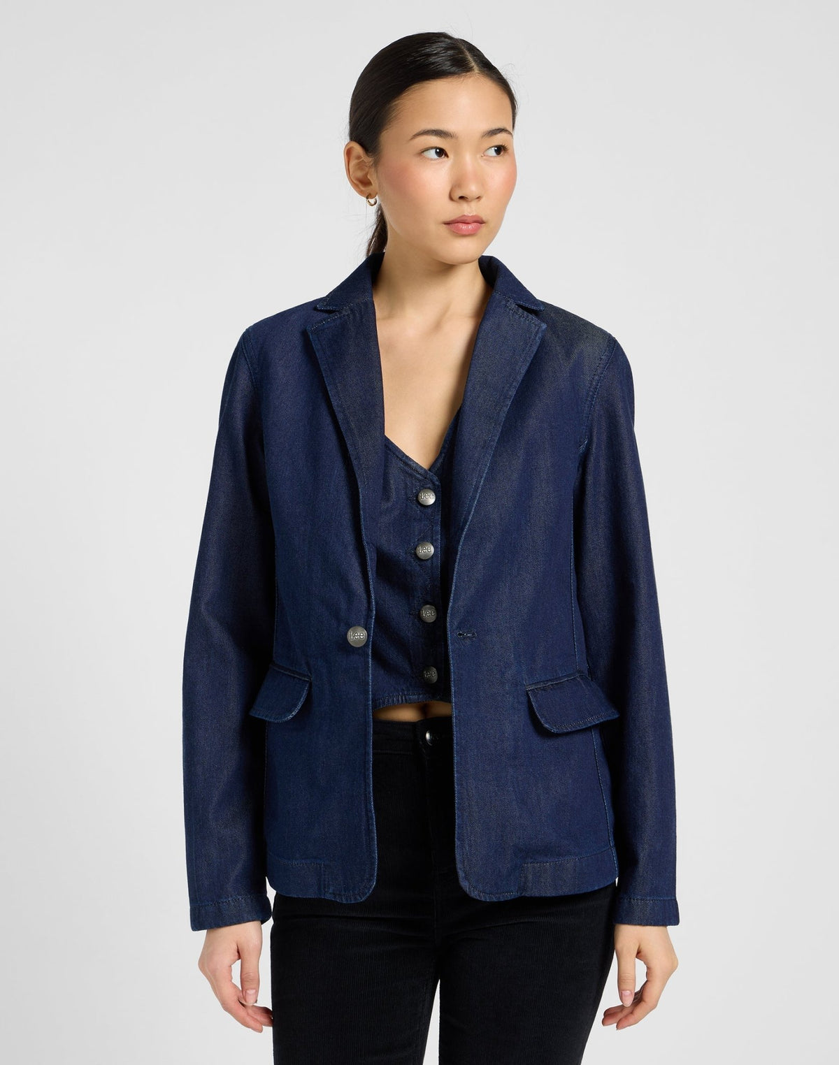 Structured Blazer in Regal Blue - LEE Schweiz
