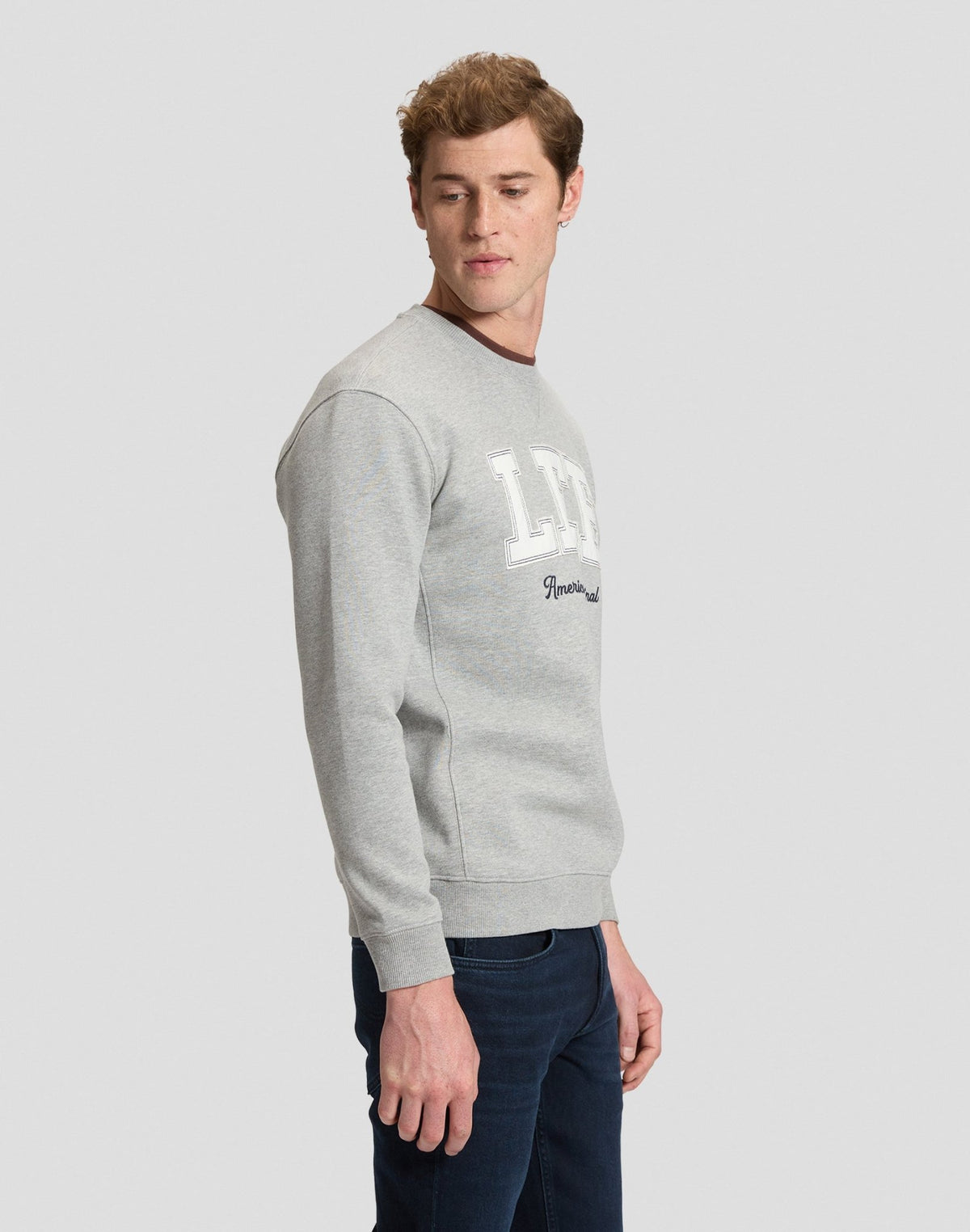 Sweatshirt Lee Original in Mid Grey Mele - LEE Schweiz
