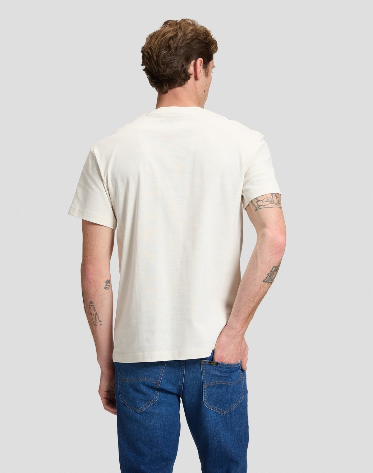 T-Shirt Small Logo in Ecru - LEE Schweiz
