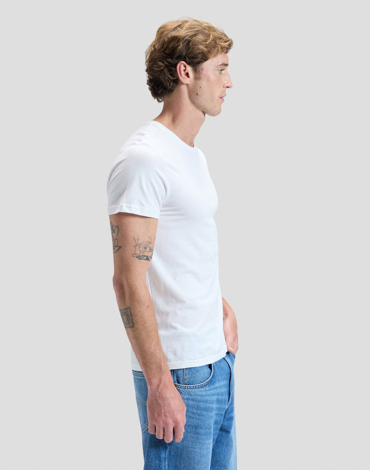 Twin Pack Crew in Black White - LEE Schweiz