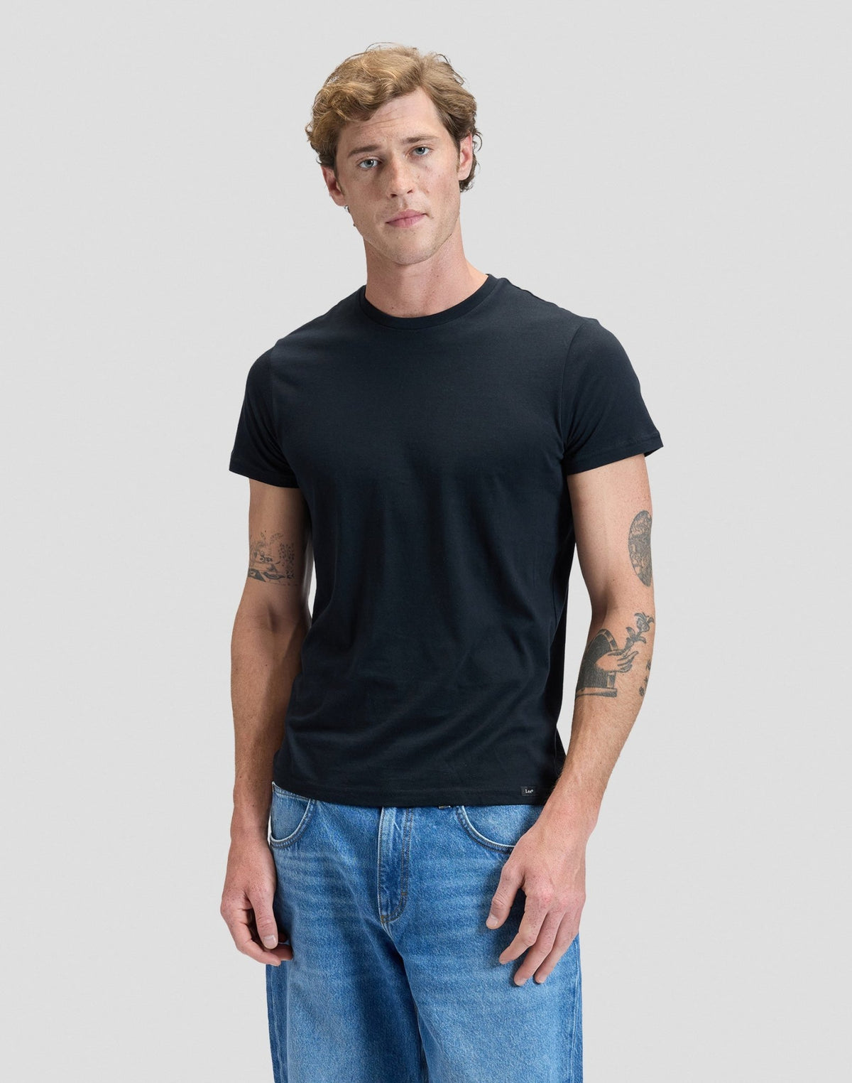 Twin Pack Crew in Black White - LEE Schweiz