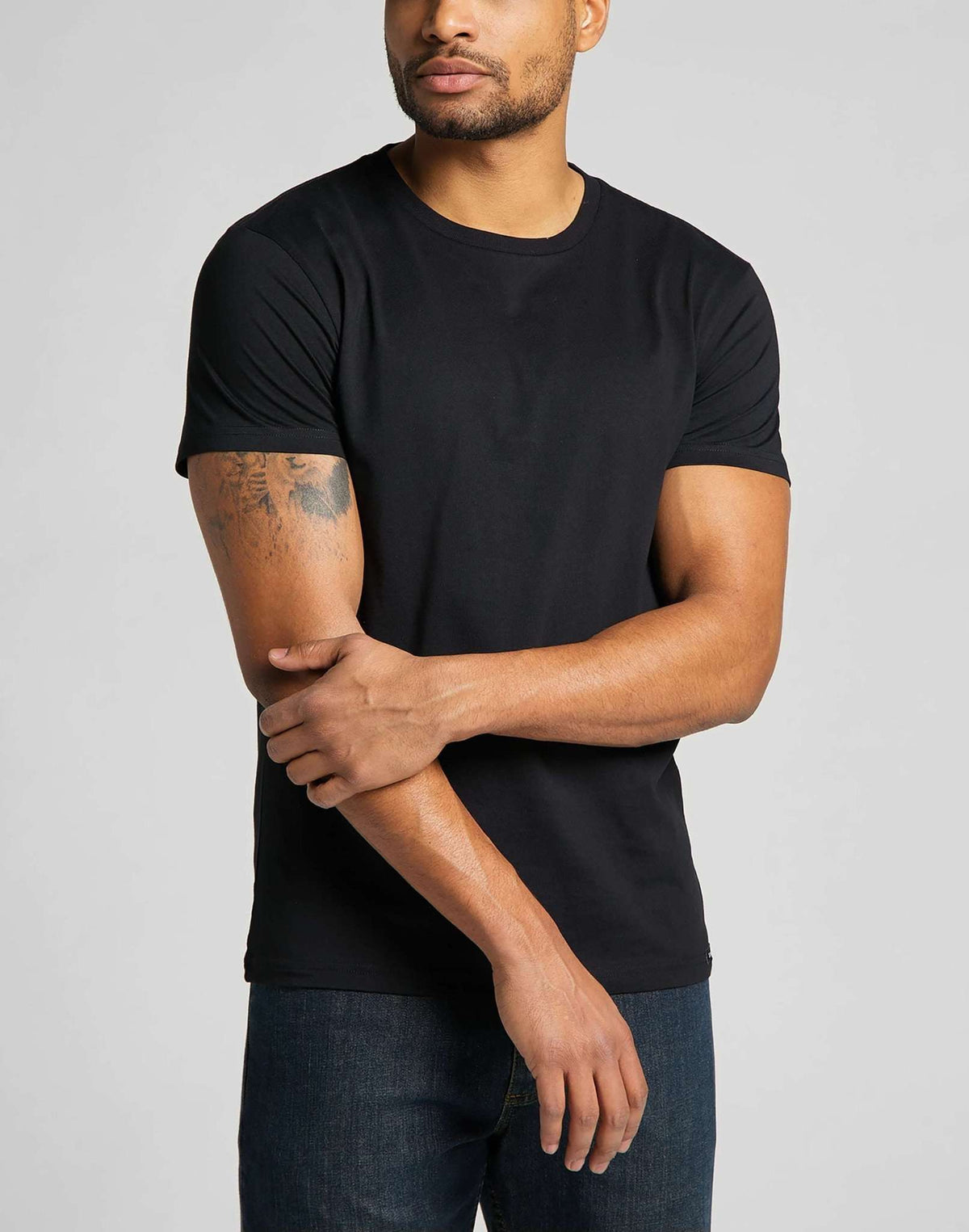 Twin Pack Crew in Black White - LEE Schweiz