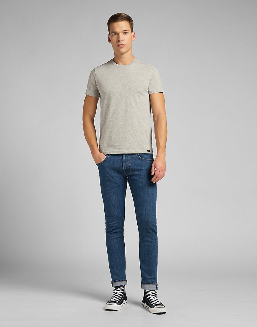 Twin Pack Crew in Greymele Navy - LEE Schweiz