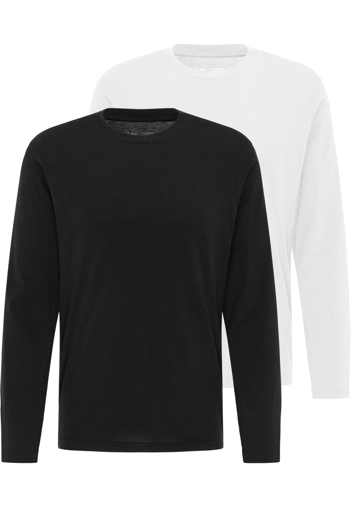 Twin Pack Crew Long Sleeve in Black/White - LEE Schweiz