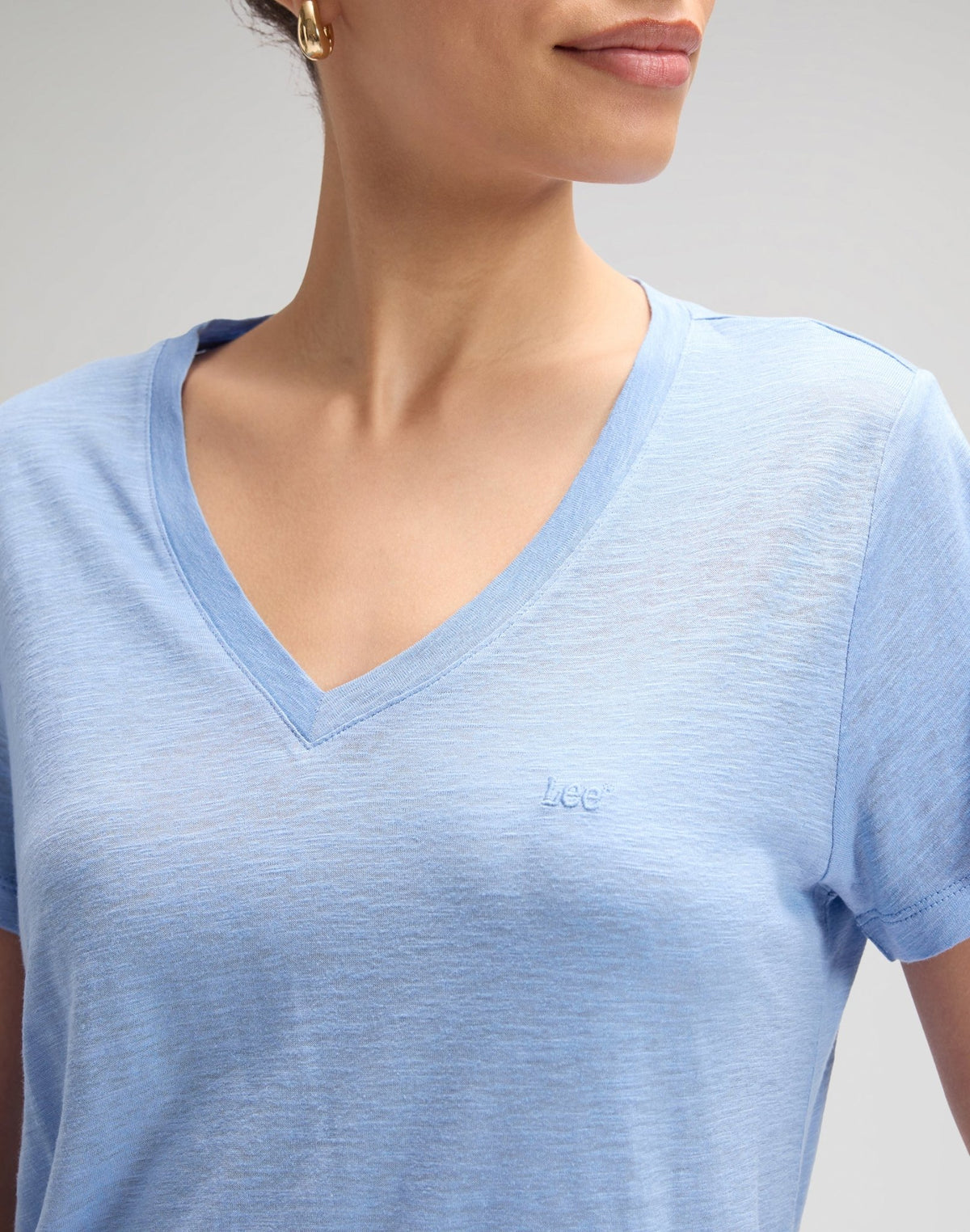 V Neck Tee in Halogen - LEE Schweiz