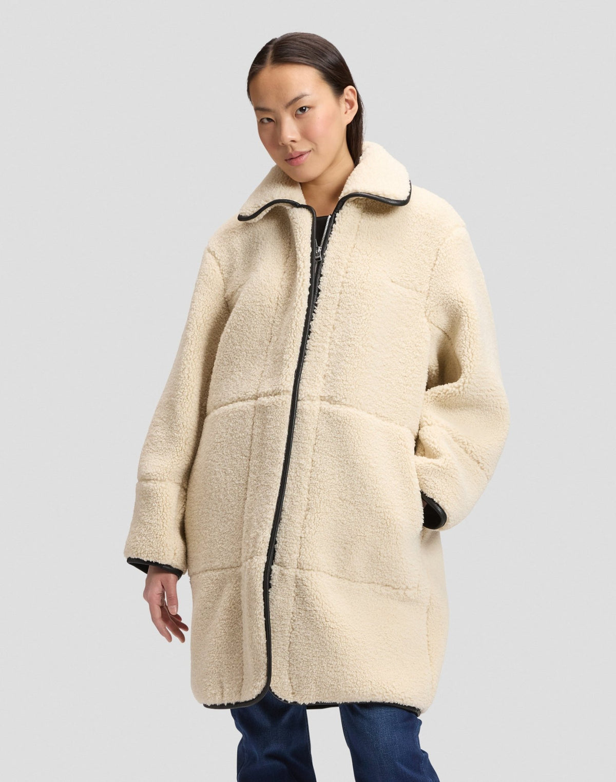 Wintermantel Teddy Coat in Warm Ecru - LEE Schweiz