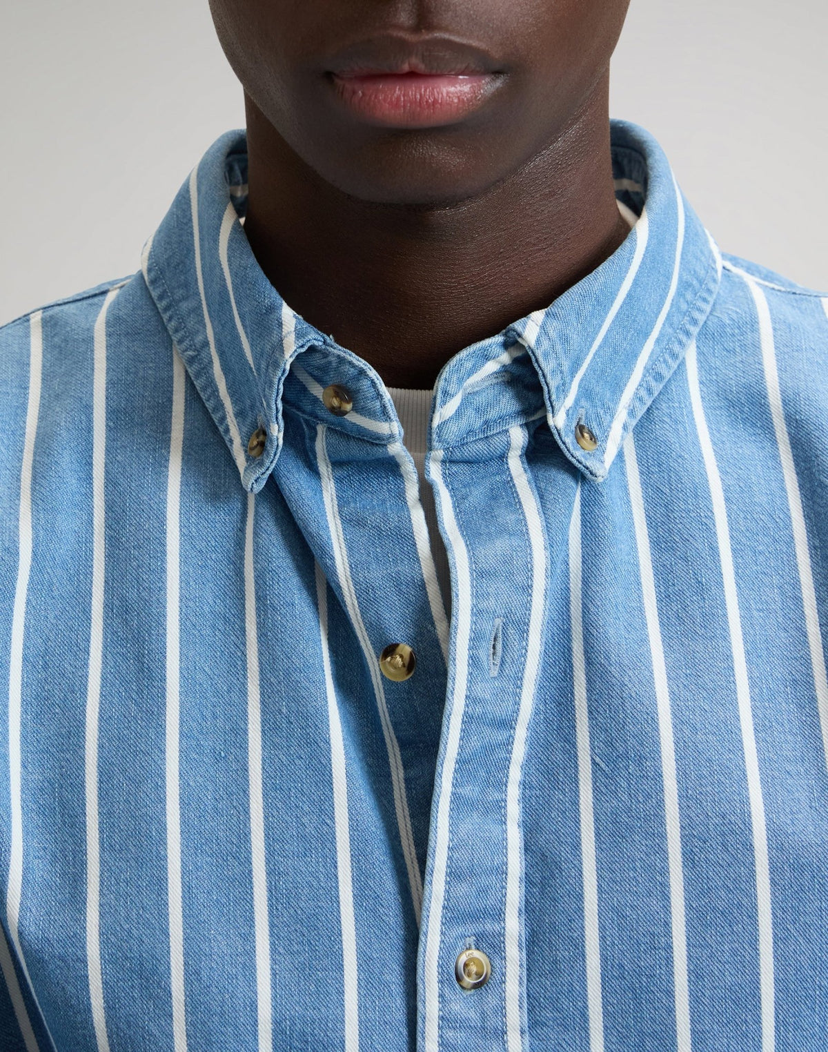 Workwear Button Down in Denim Stripe - LEE Schweiz