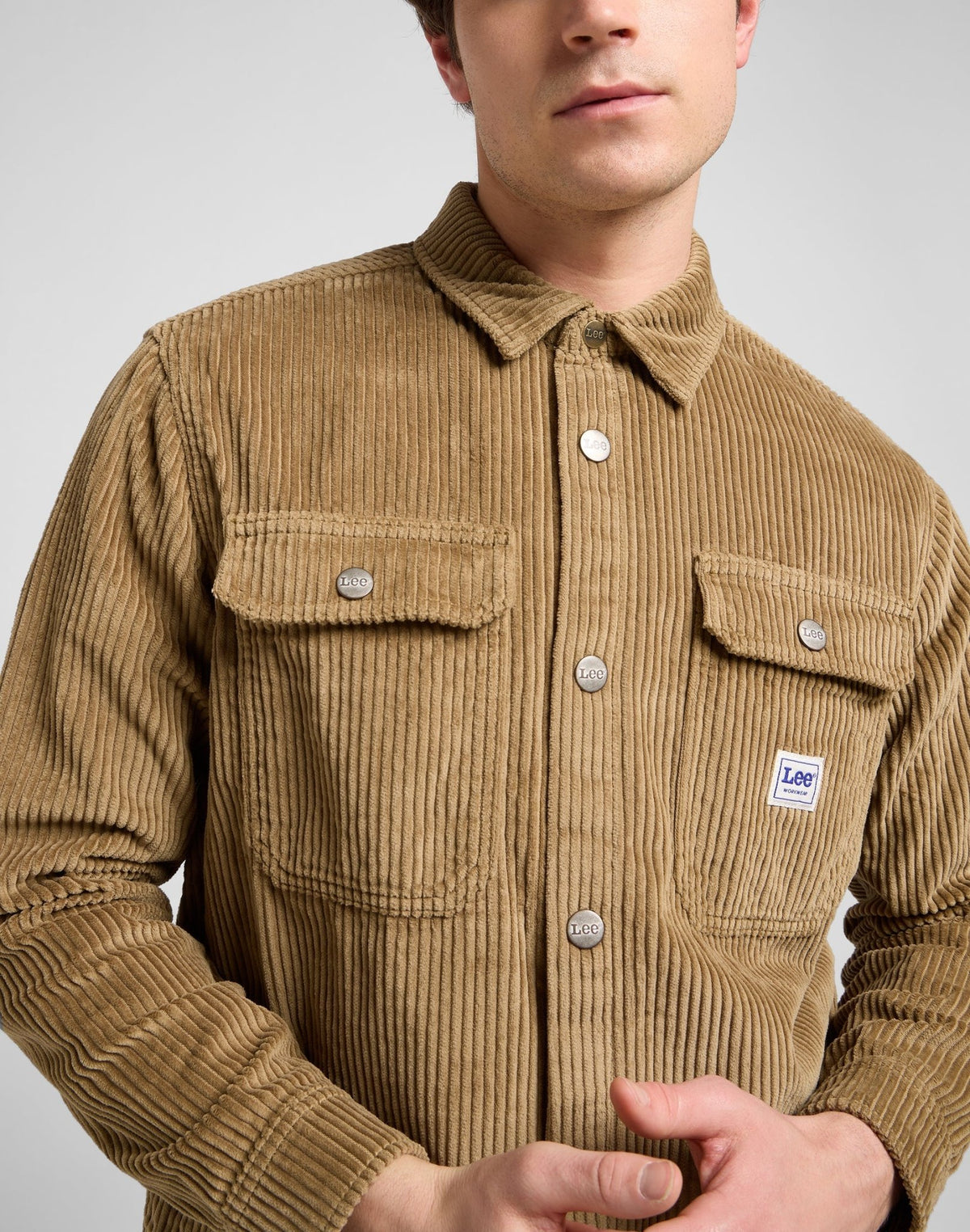 Workwear Overshirt in Dark Khaki - LEE Schweiz