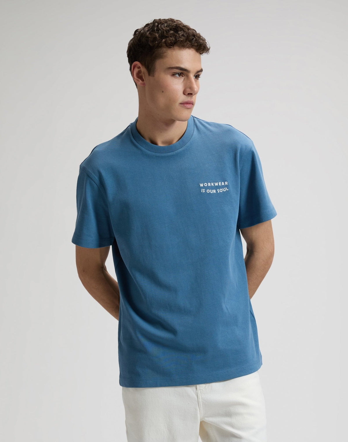 Workwear Soul Tee in Work Blue - LEE Schweiz