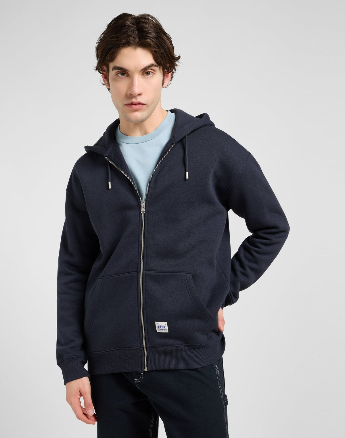 Ww Full Zip Hoodie in Rebel Navy - LEE Schweiz