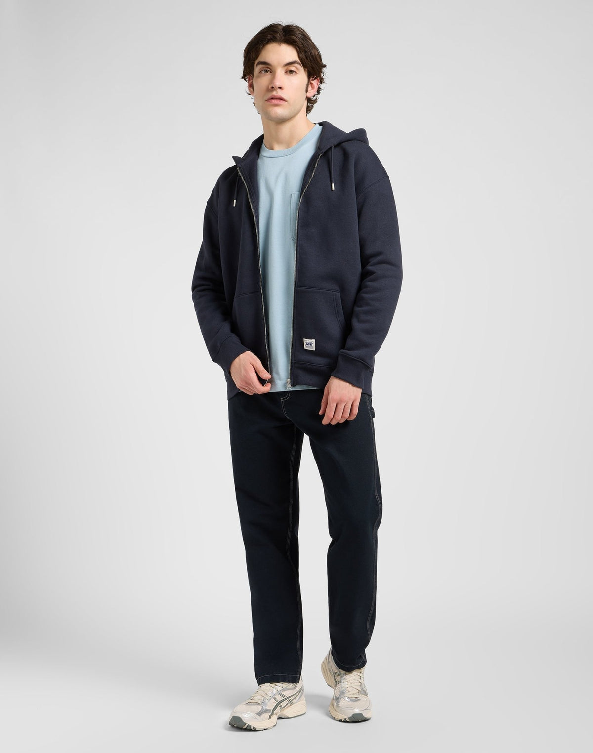 Ww Full Zip Hoodie in Rebel Navy - LEE Schweiz