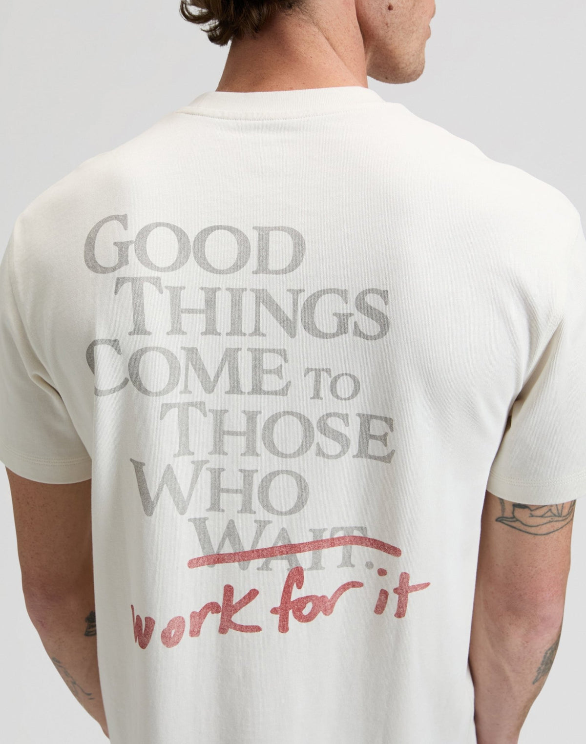 Ww Work For It Tee in Natural - LEE Schweiz