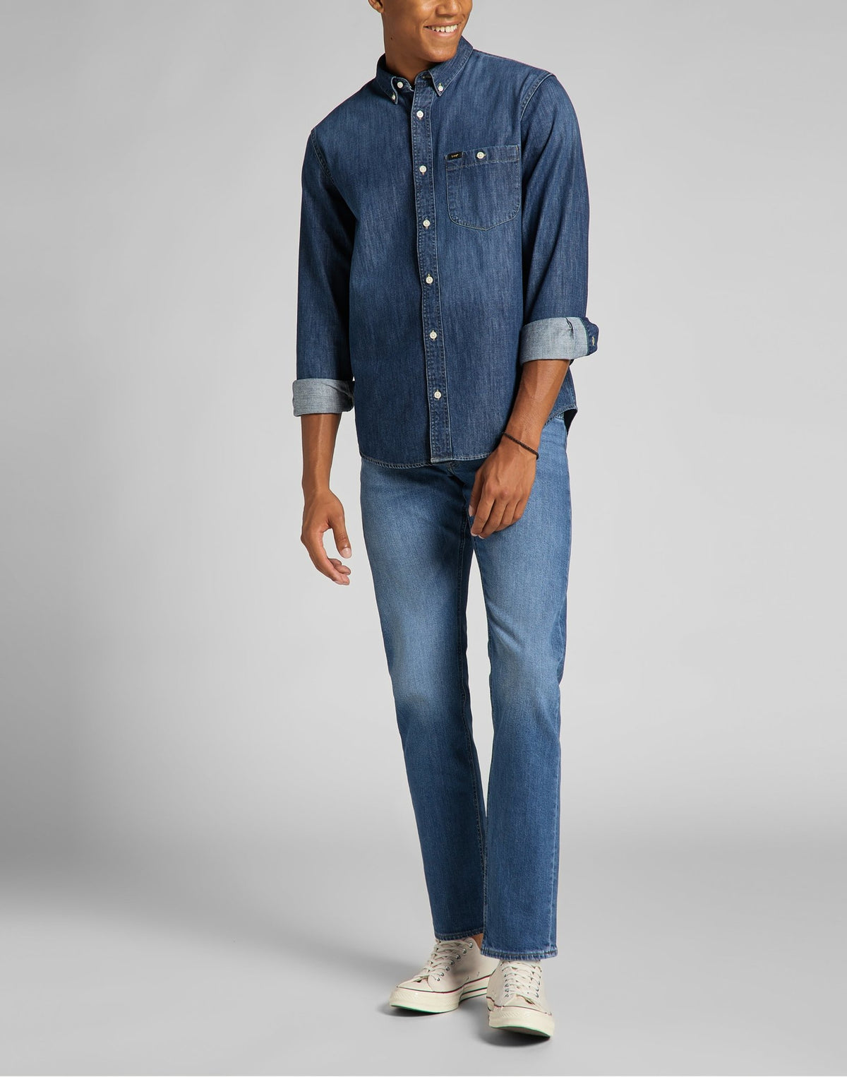 Daren Zip Fly Low Stretch in Dark Freeport - LEE Schweiz