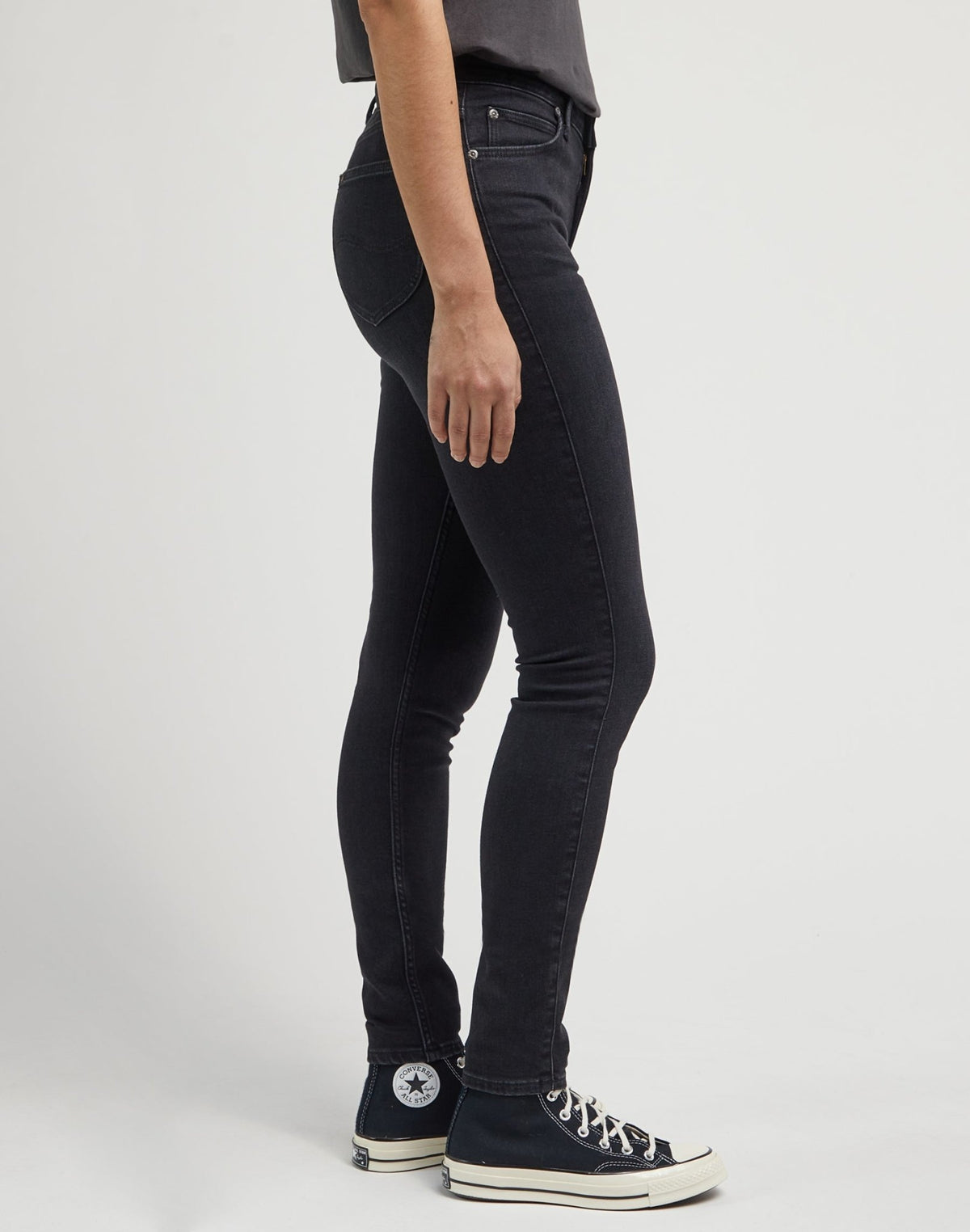 Scarlett High in Tingled Black - LEE Schweiz