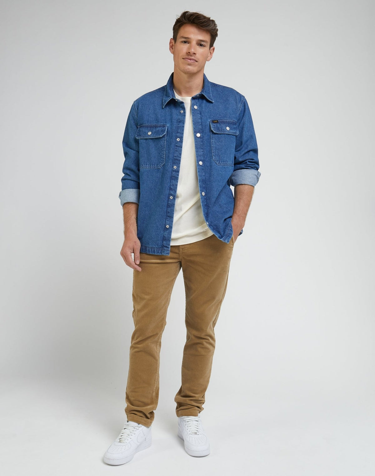 Slim Chino Corduroy in Clay - LEE Schweiz