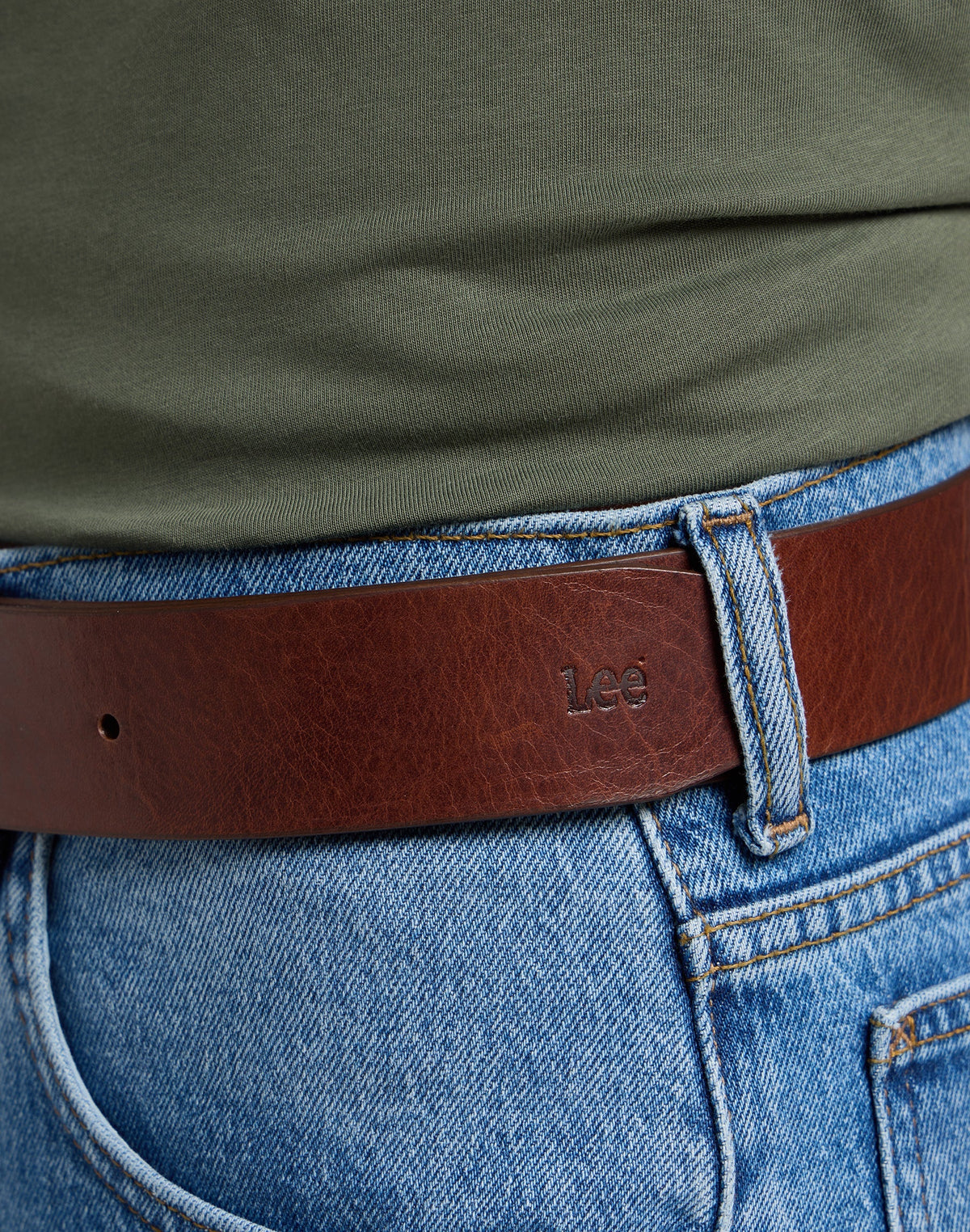 Lee Belt in Dark Brown