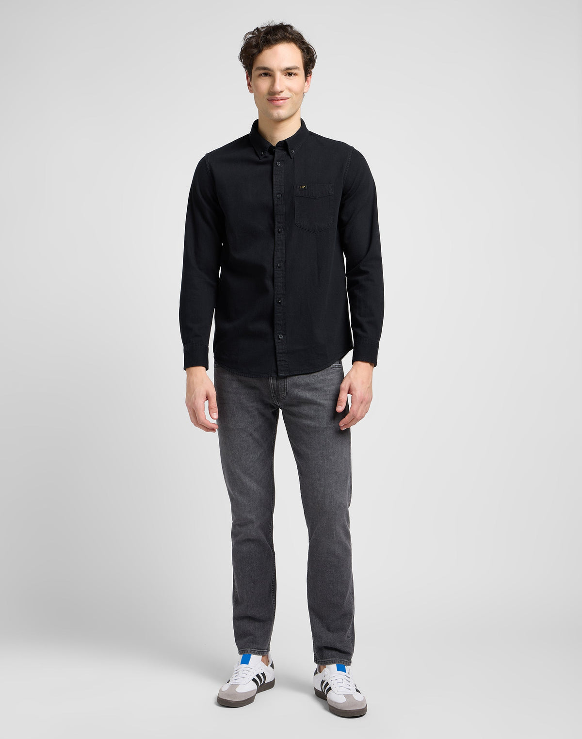 Lee Button Down in Black