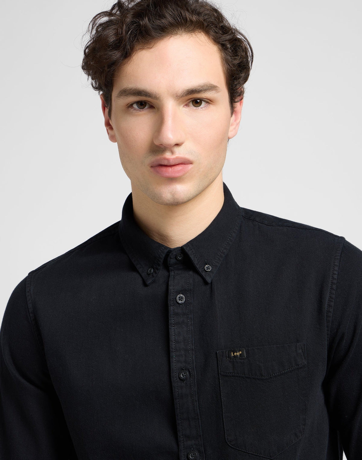 Lee Button Down in Black