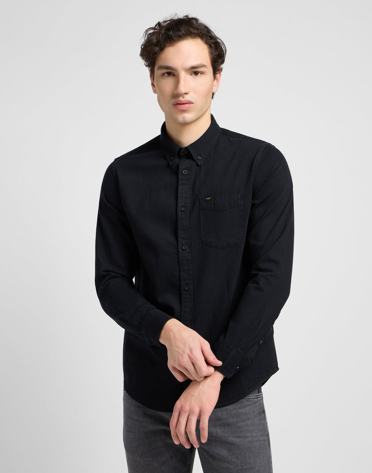 Lee Button Down in Black