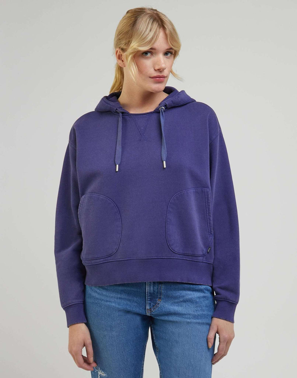 Relaxed Hoodie in Blueberry