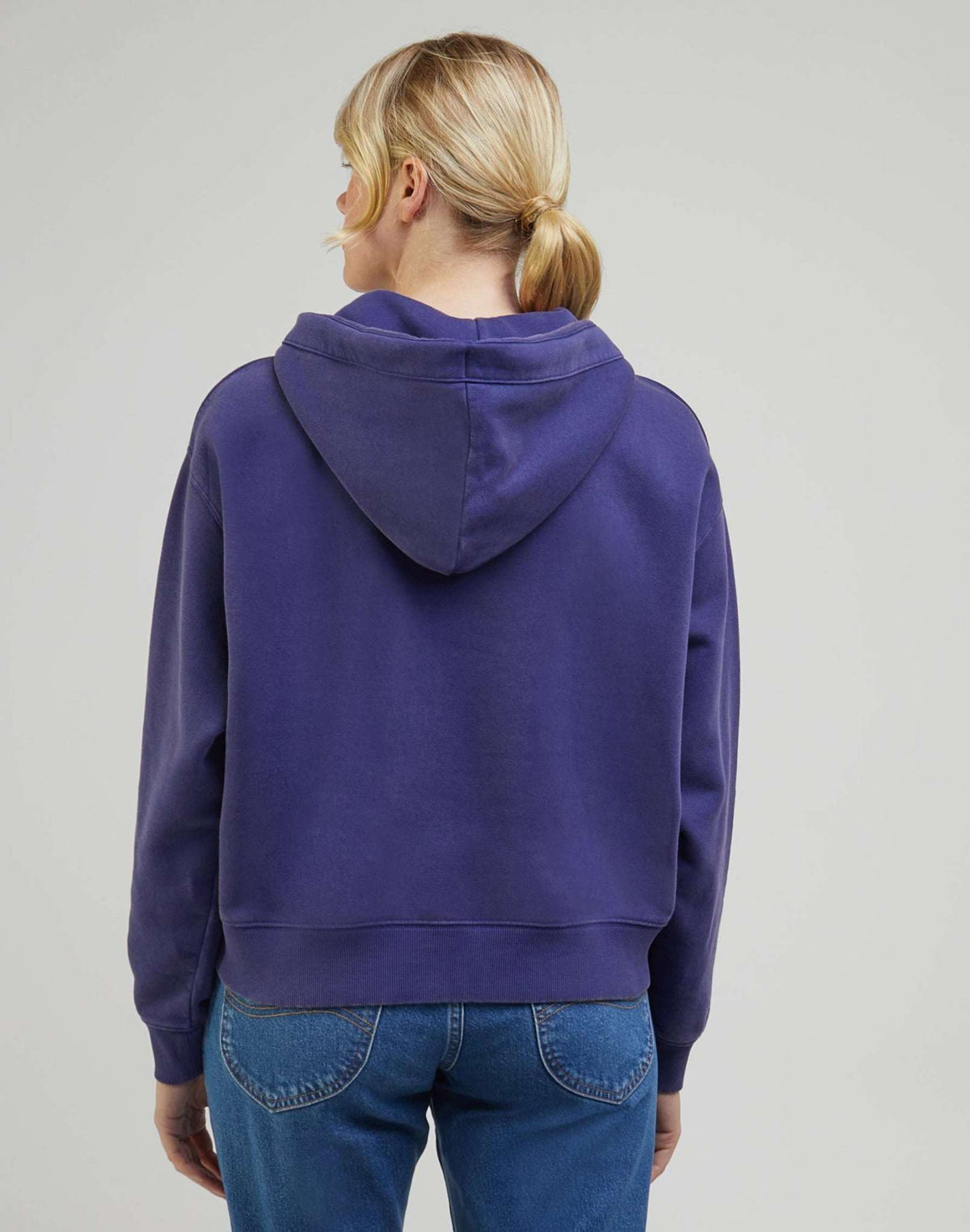 Relaxed Hoodie in Blueberry
