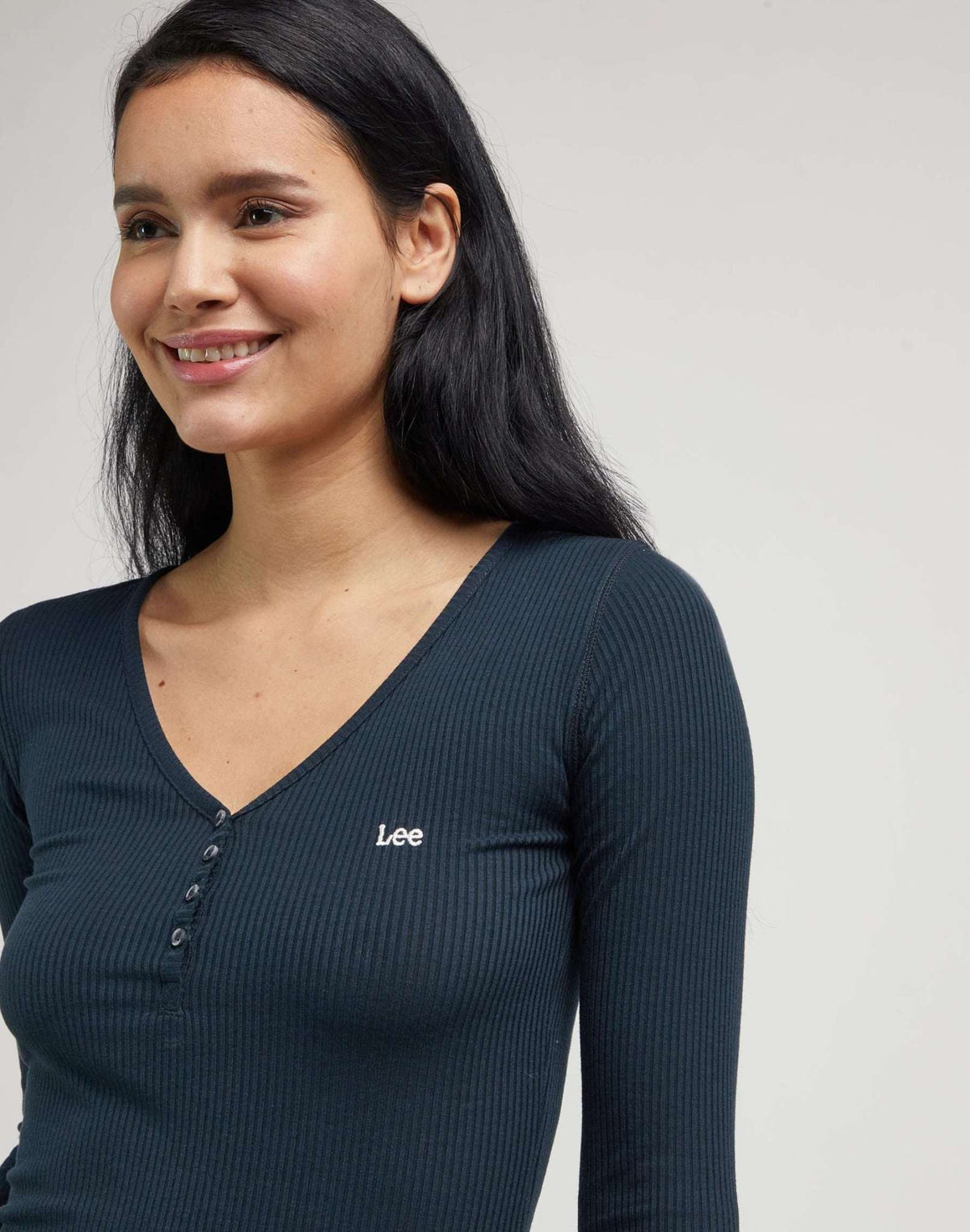 Ls Henley in Unionall Blk