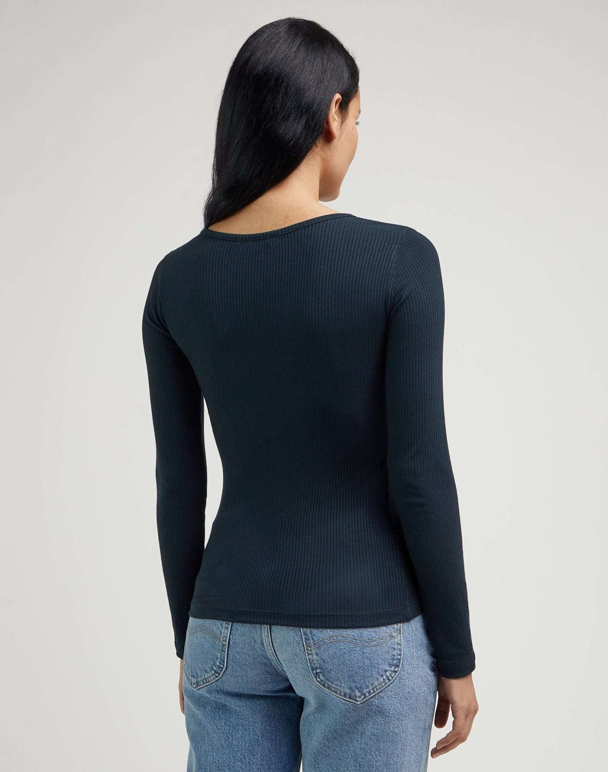 Ls Henley in Unionall Blk