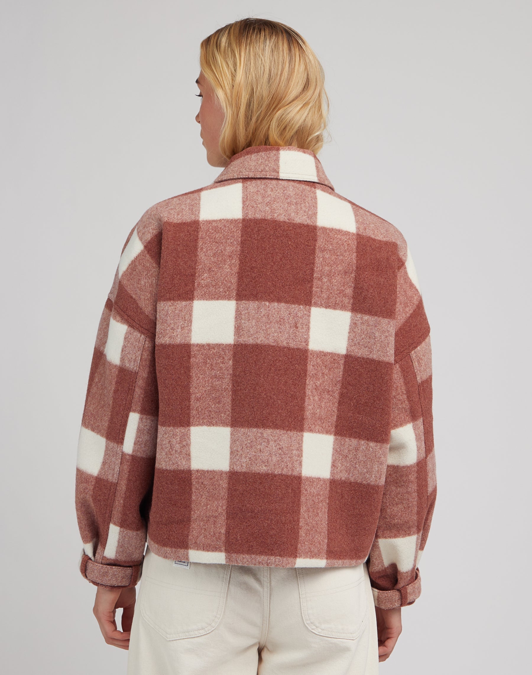 Wool Jacket in Ruby Cocoa