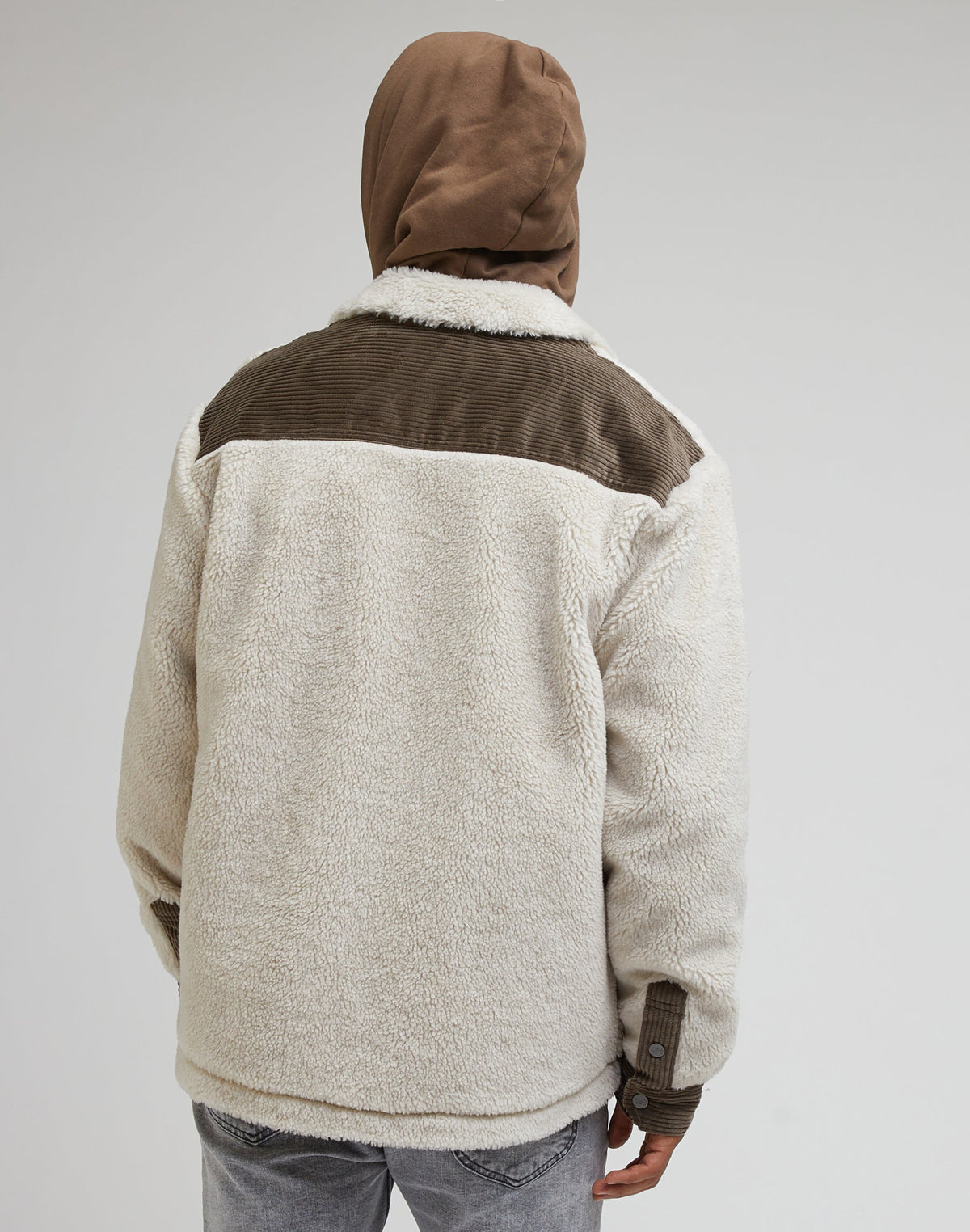 Sherpa Overshirt in Ecru