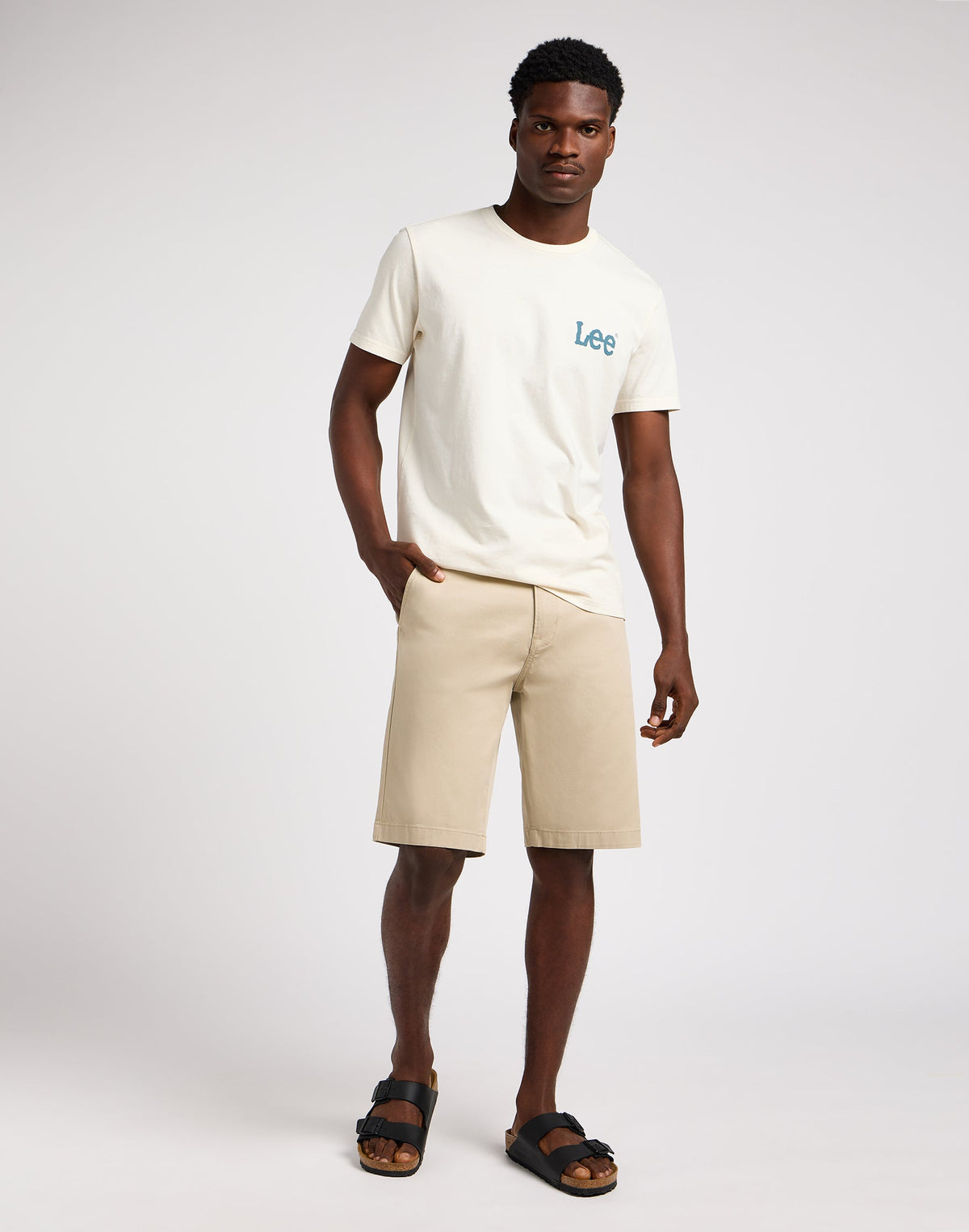 Regular Chino Short in Stone