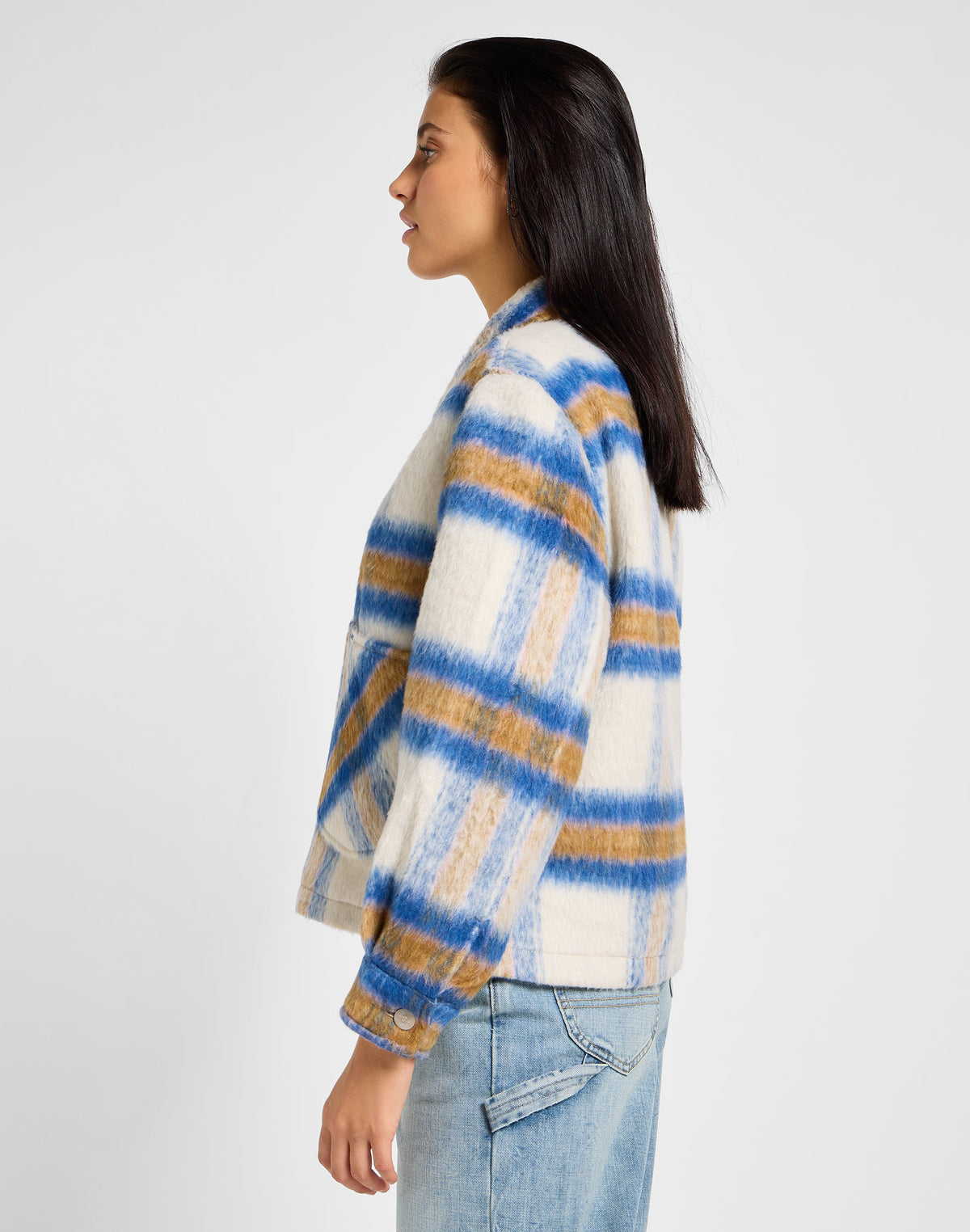 Cropped Wool Jacket in Midcentury