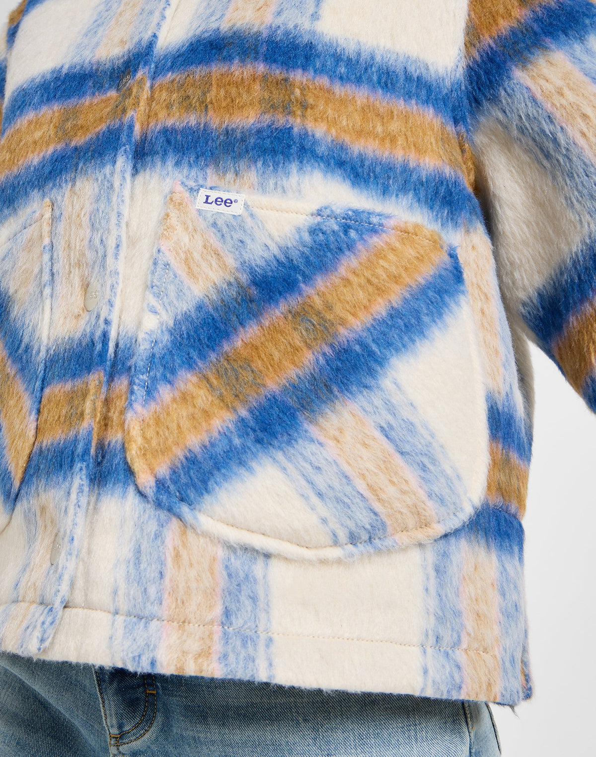 Cropped Wool Jacket in Midcentury