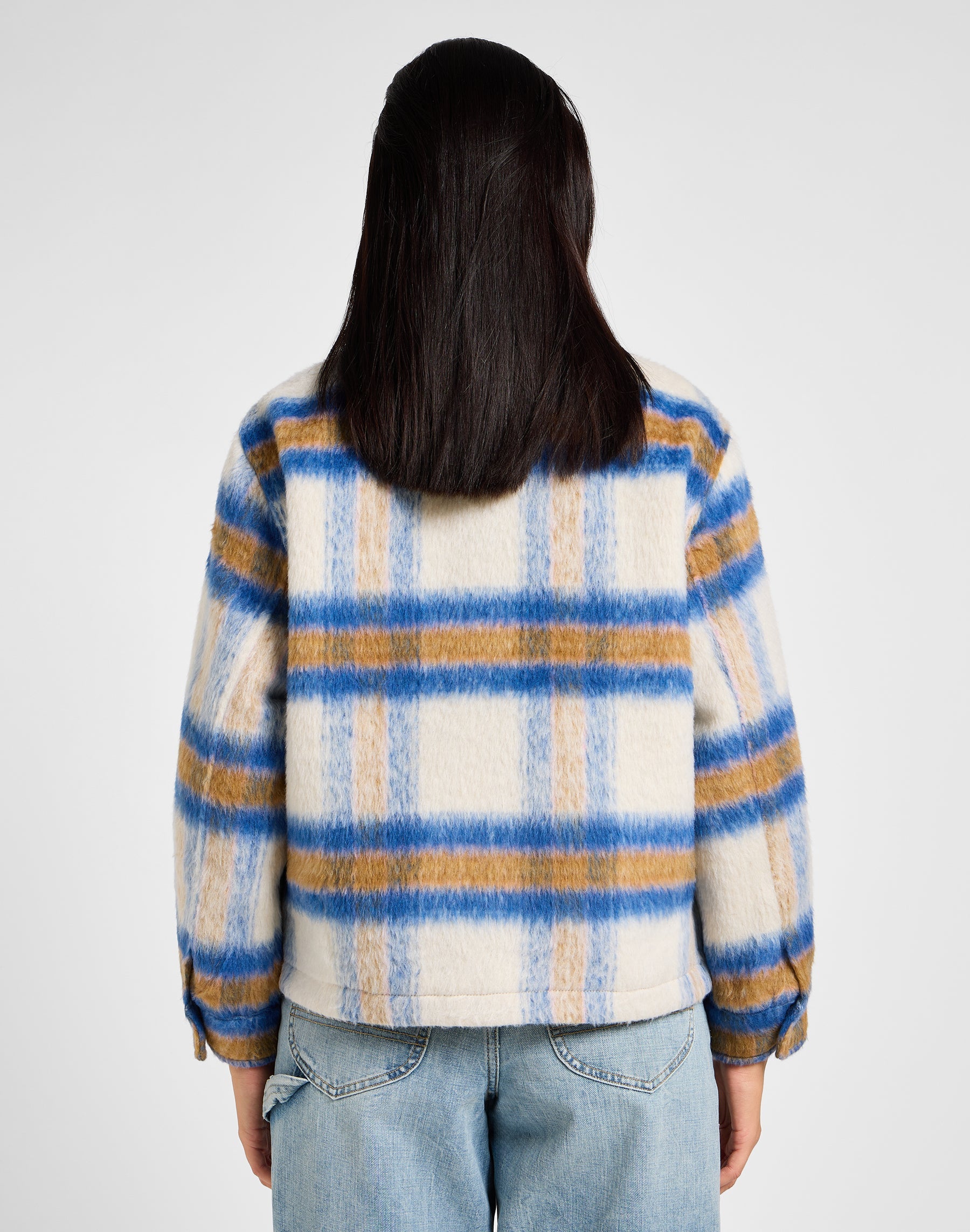 Cropped Wool Jacket in Midcentury