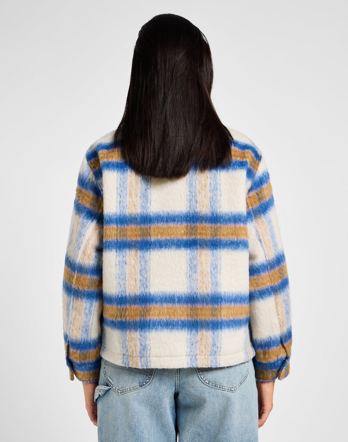 Cropped Wool Jacket in Midcentury