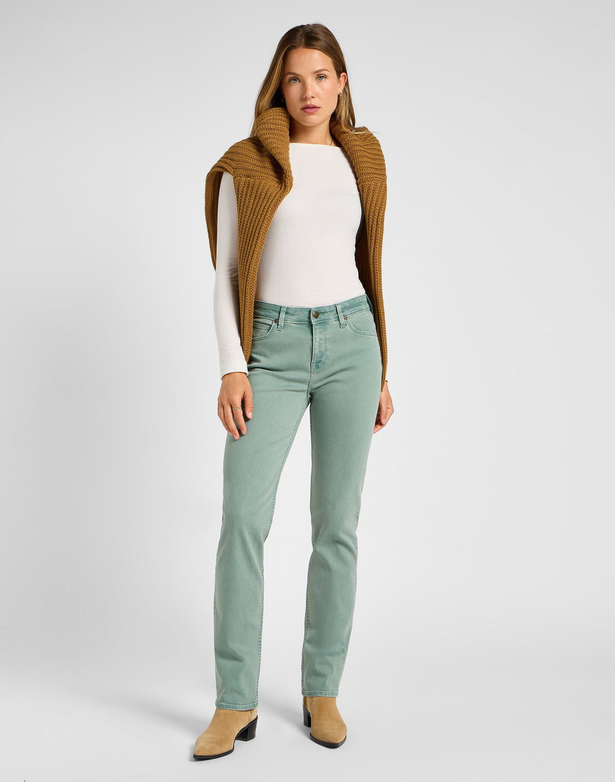 Marion Straight in Muted Sage