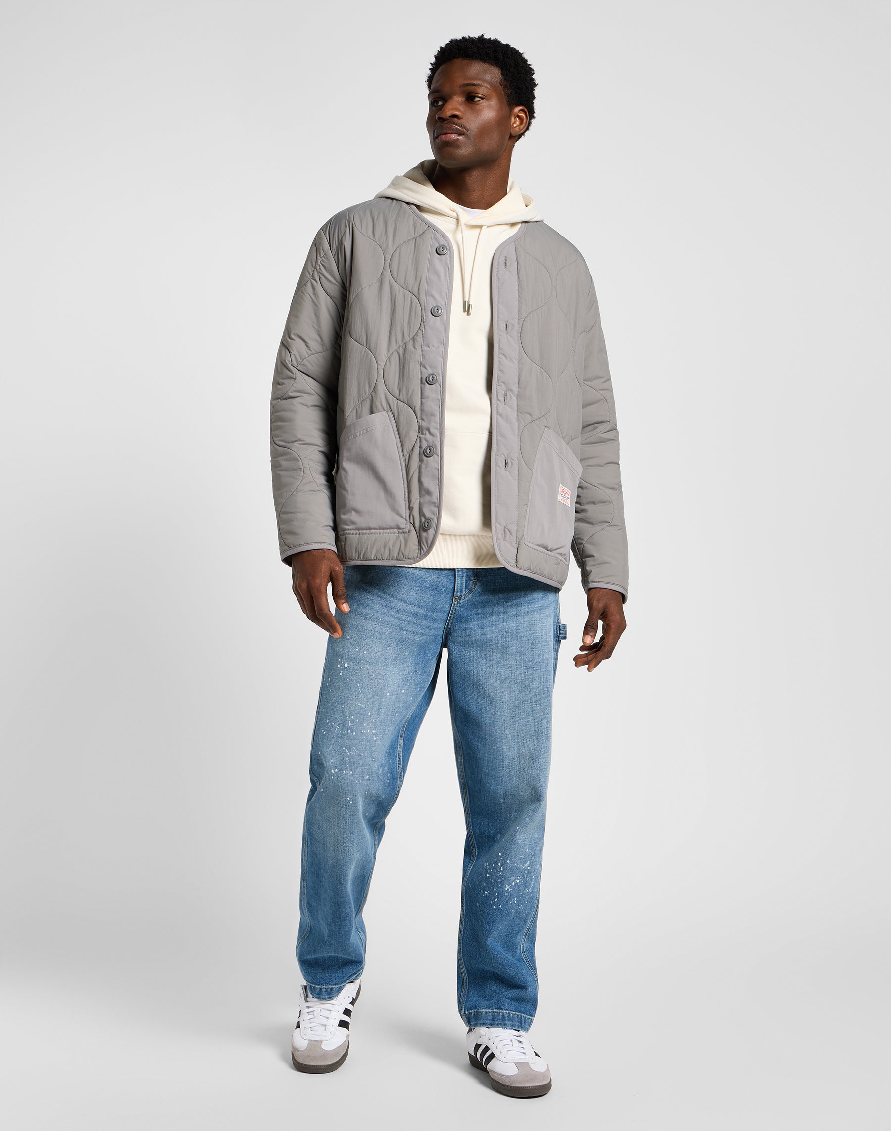 Quilted Liner Jacket in Hd Lee Gray