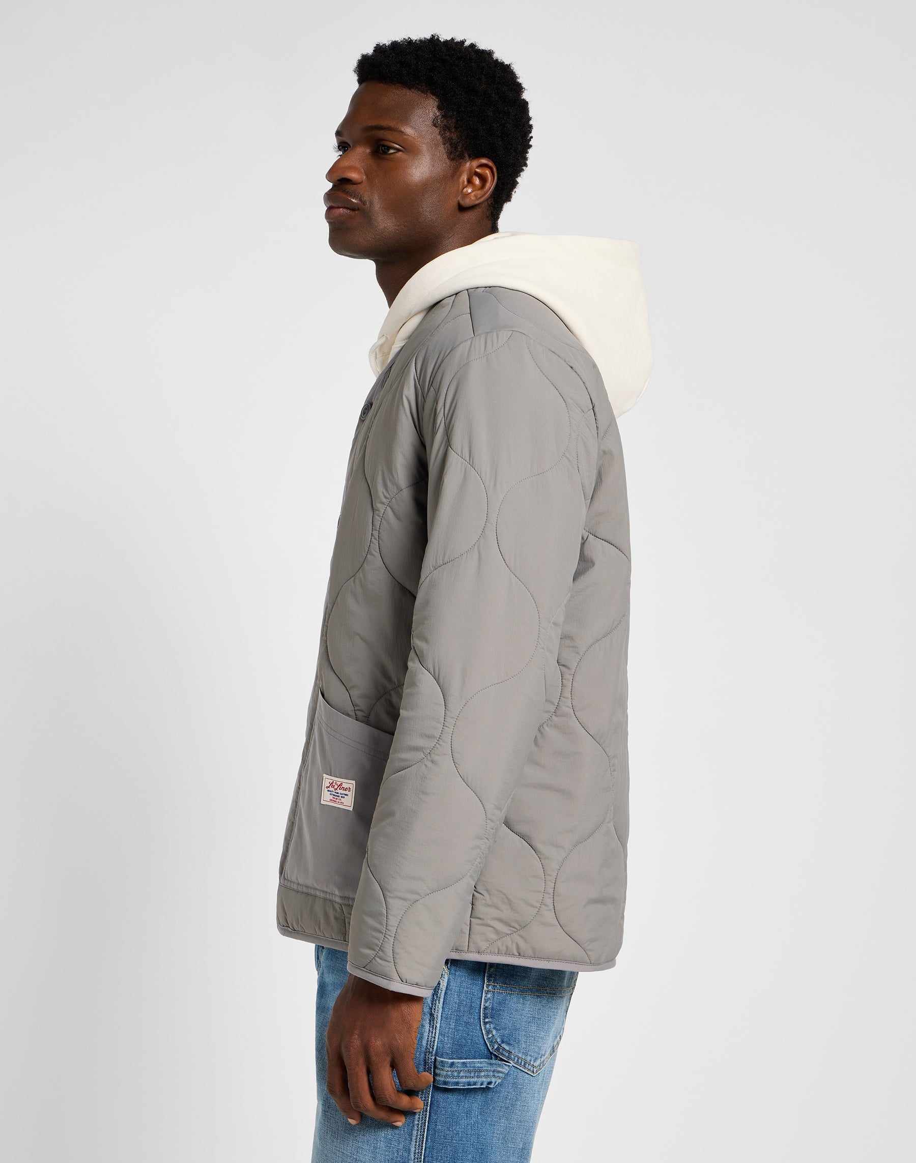 Quilted Liner Jacket in Hd Lee Gray