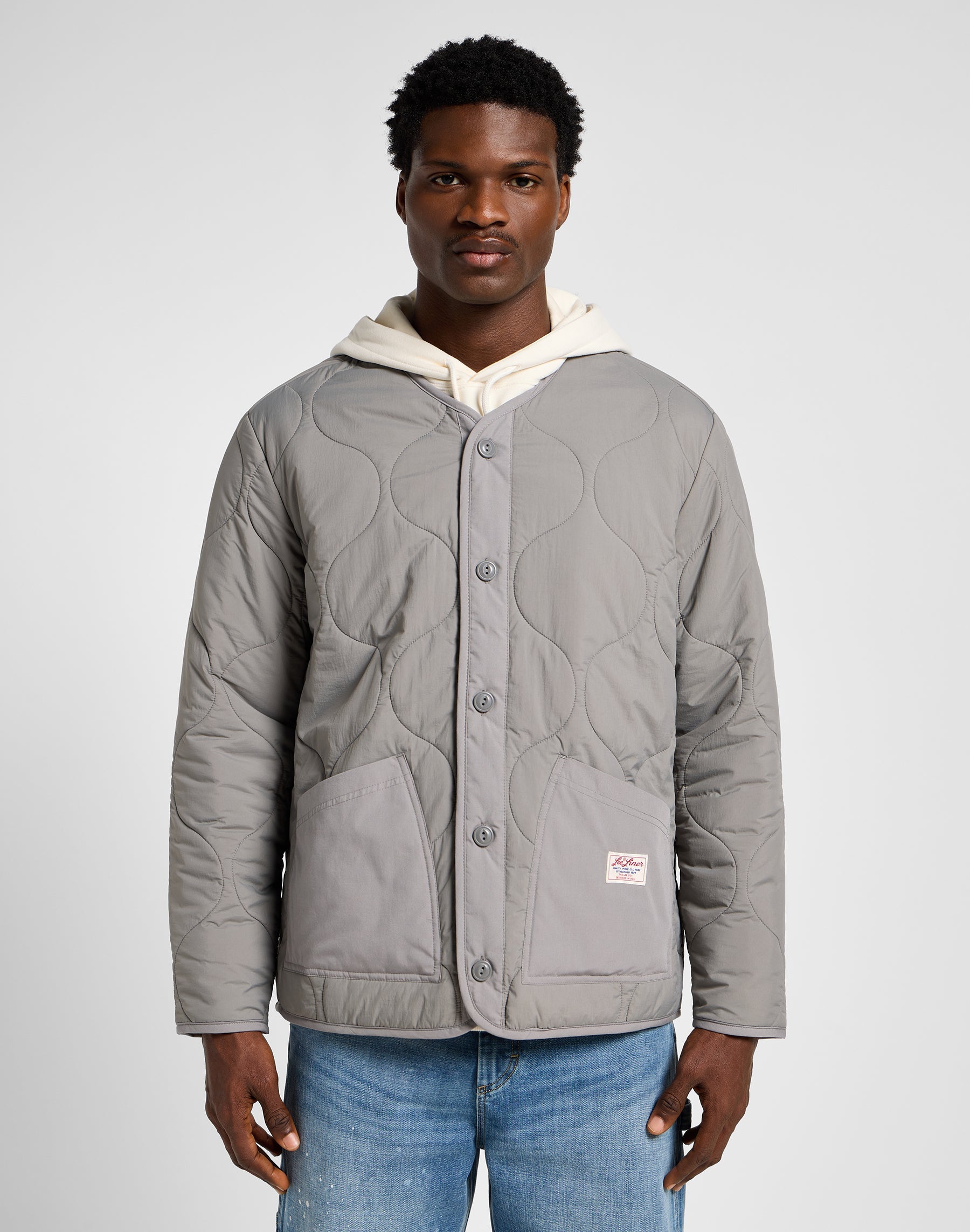 Quilted Liner Jacket in Hd Lee Gray