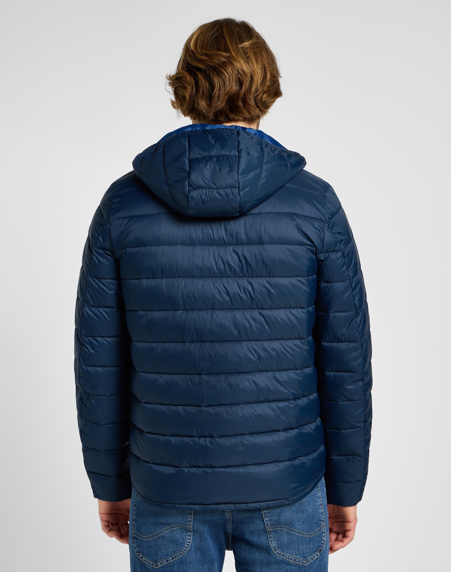 Light Puffer Jacket in Rivet Navy