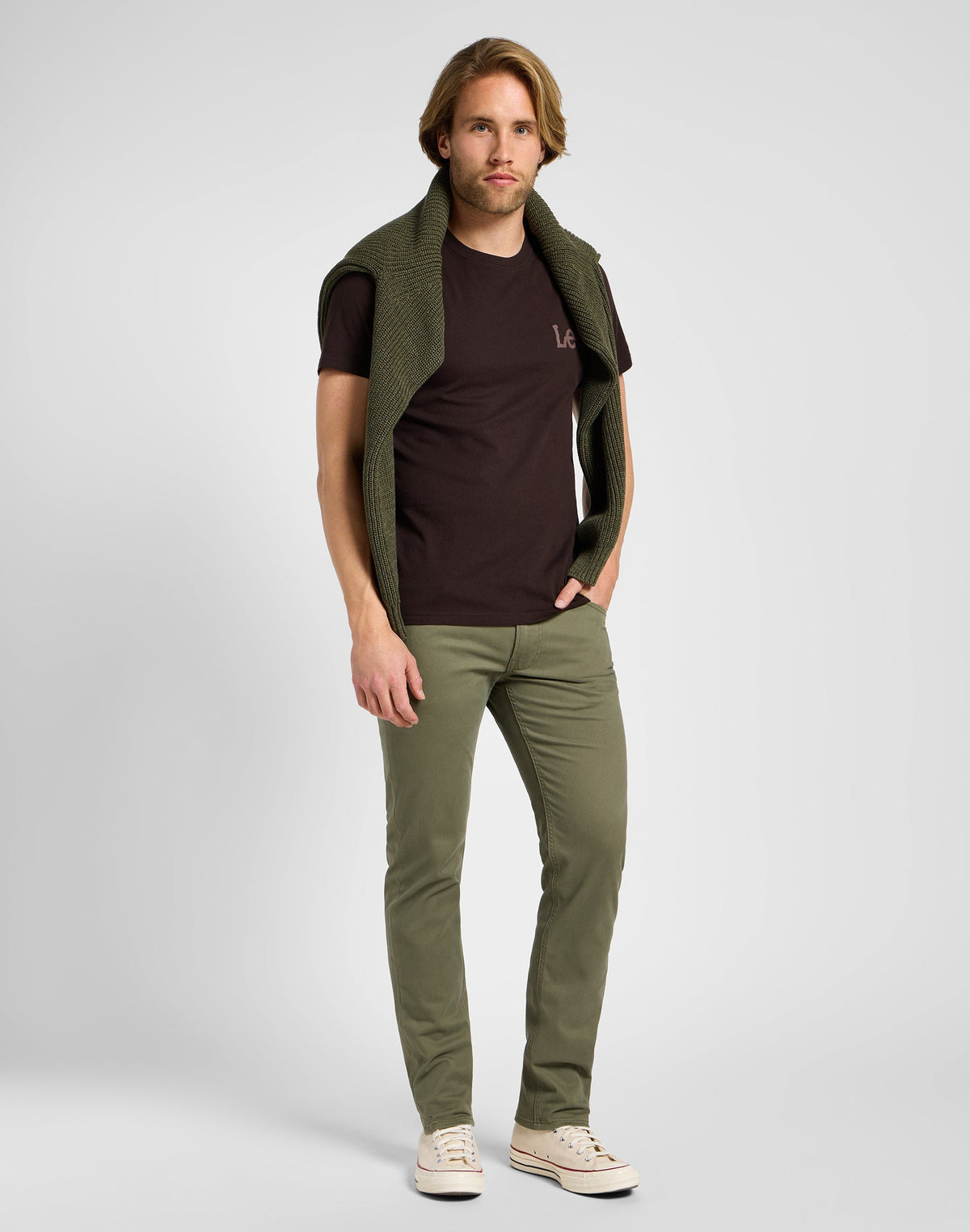 Daren Zip Fly in Mercantile Green