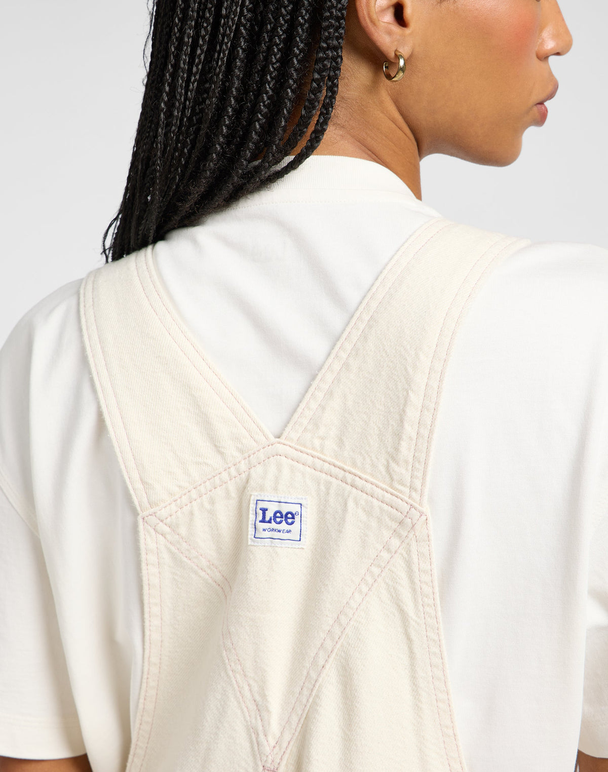 Straight Bib in Ecru