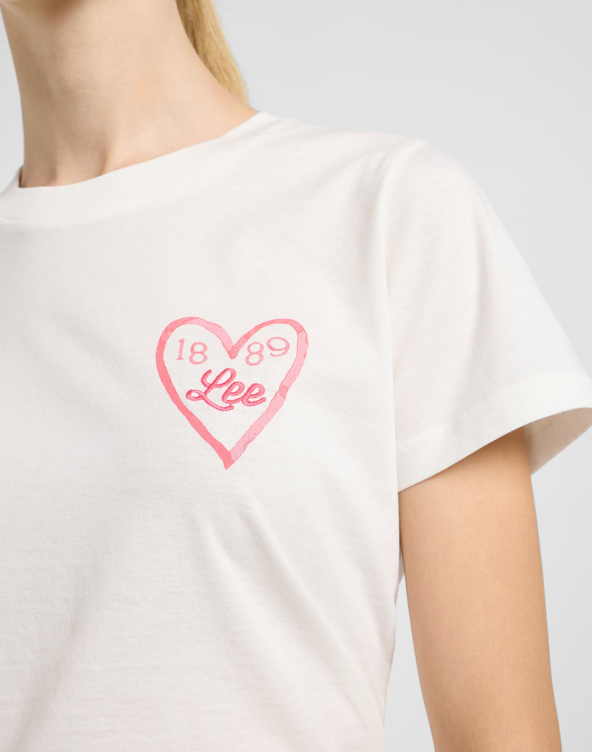 Small Logo Tee in Ecru