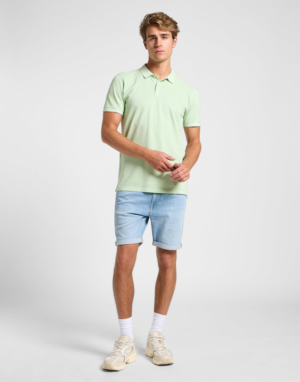 Garment Dye Polo in Soft Sage