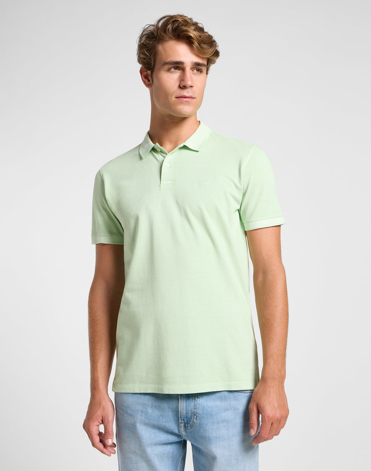 Garment Dye Polo in Soft Sage
